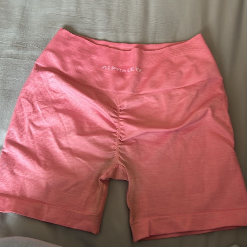 Alphalete cotton candy amplify shorts